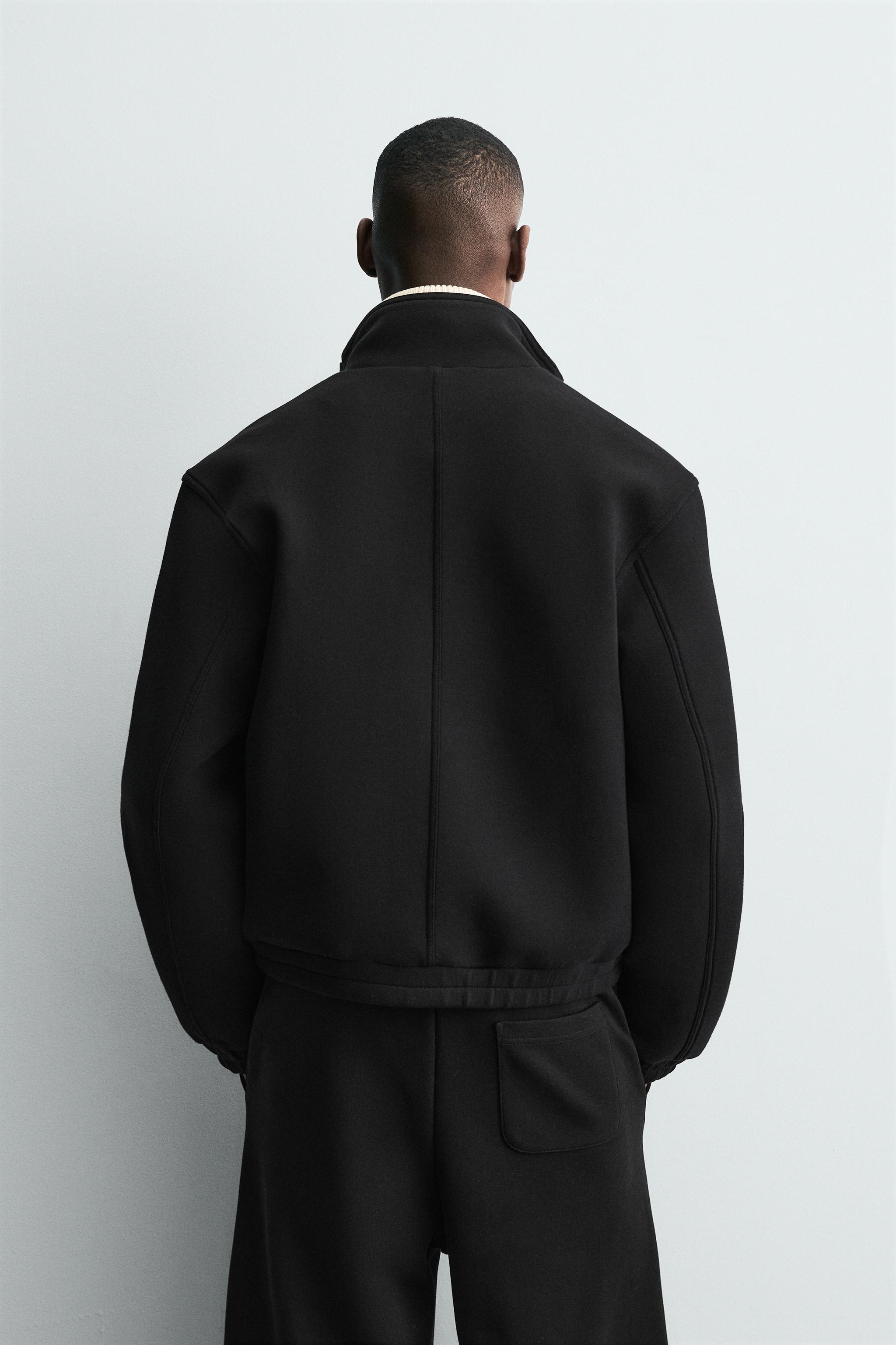 BOXY FIT NEOPRENE EFFECT JACKET